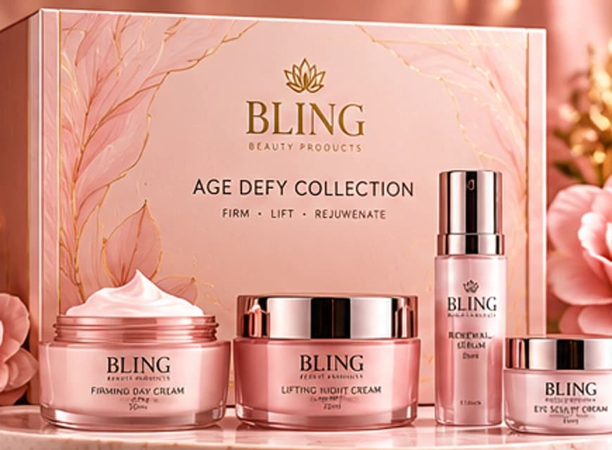 Age Defy Collection packaging detail from the same design concept