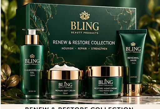 Renew & Restore Collection BLING-branded gift set design concept