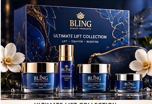 Ultimate Lift Collection BLING-branded gift set design concept