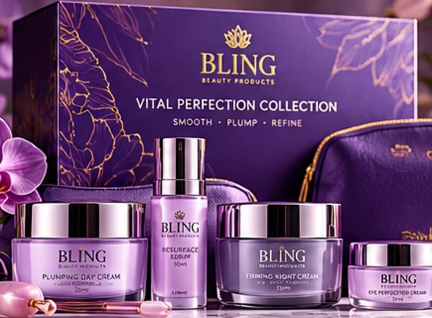 Vital Perfection Collection packaging detail from the same design concept
